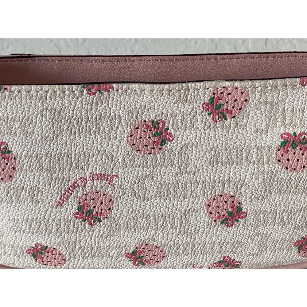 Juicy Couture Berry Sweet Strawberry Shoulder Bag Purse Angel Crystal Pink NEW - Picture 9 of 16